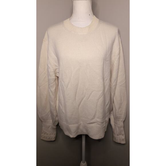 Proenza Shouler designer knit Merino wool plain sweater lg - Picture 3 of 14